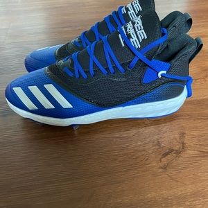Adidas Icon V Boost Metal Baseball Cleats Blue Black G28243 Men's Size 12.5